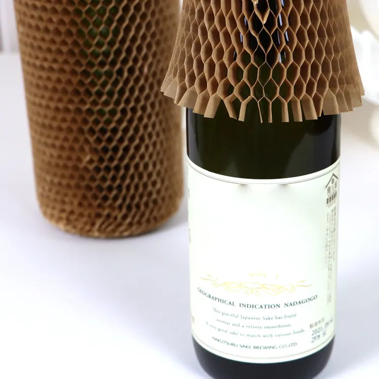 Honeycomb Paper Sleeves Wholesale– 70gsm 90gsm Kraft, 4 Sizes, Eco-Friendly Protective Packaging for Bottles, Cosmetics & Glassware