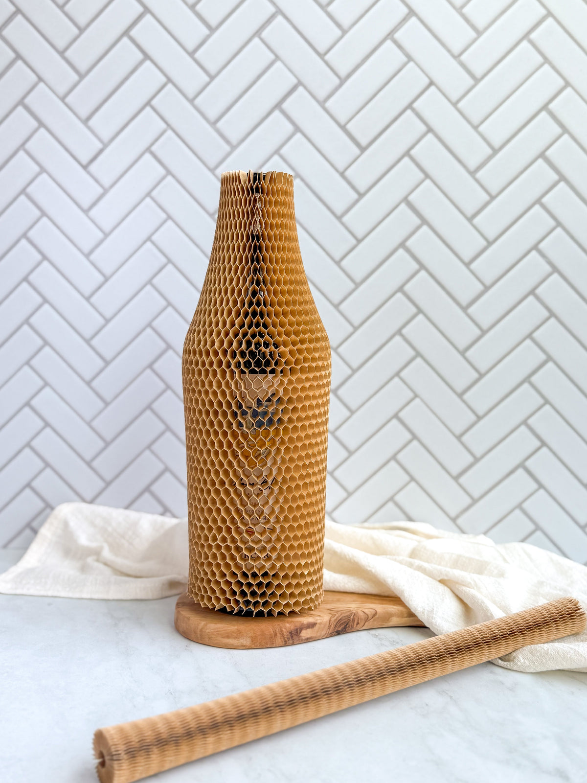 Honeycomb Paper Sleeves Wholesale– 70gsm 90gsm Kraft, 4 Sizes, Eco-Friendly Protective Packaging for Bottles, Cosmetics & Glassware