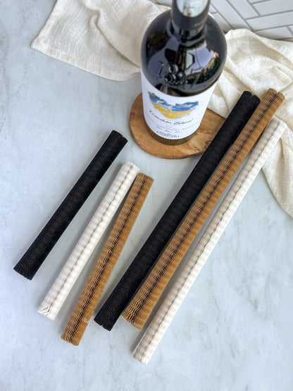 Black Honeycomb Paper Sleeves Wholesale– 70gsm 90gsm Kraft, 4 Sizes, Eco-Friendly Protective Packaging for Bottles, Cosmetics & Glassware