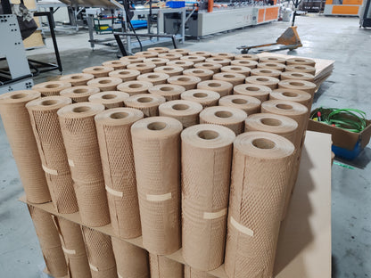 Kraft Honeycomb Paper Roll – 100% Recyclable, Plastic-Free Protective Packaging