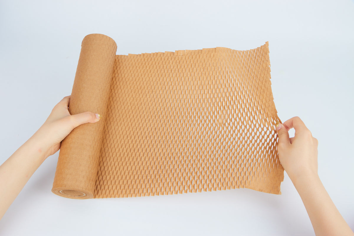 Kraft Honeycomb Paper Roll – 100% Recyclable, Plastic-Free Protective Packaging