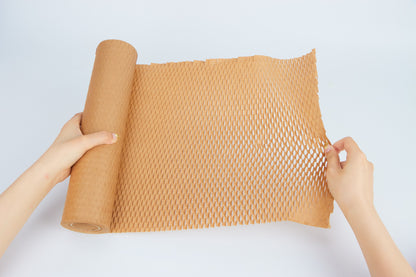 Kraft Honeycomb Paper Roll – 100% Recyclable, Plastic-Free Protective Packaging