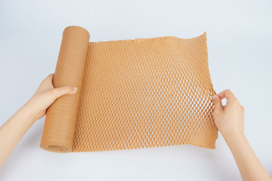 Kraft Honeycomb Paper Roll – 100% Recyclable, Plastic-Free Protective Packaging