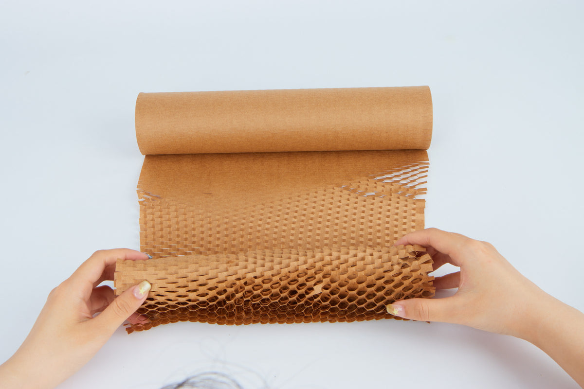 Kraft Honeycomb Paper Roll – 100% Recyclable, Plastic-Free Protective Packaging