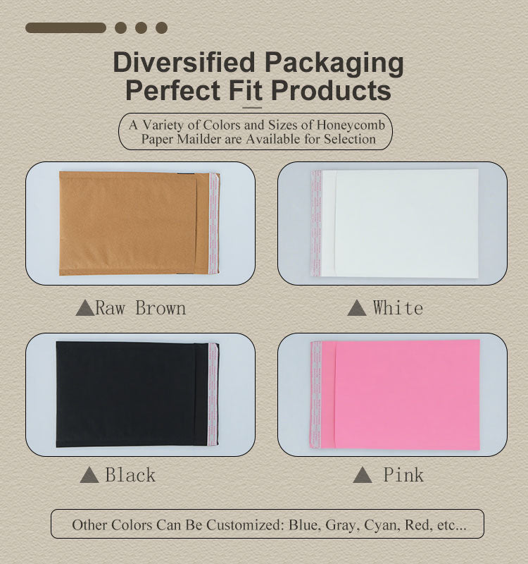 Honeycomb Paper Padded Mailer – 100% Recyclable, Plastic-Free Shipping Bag
